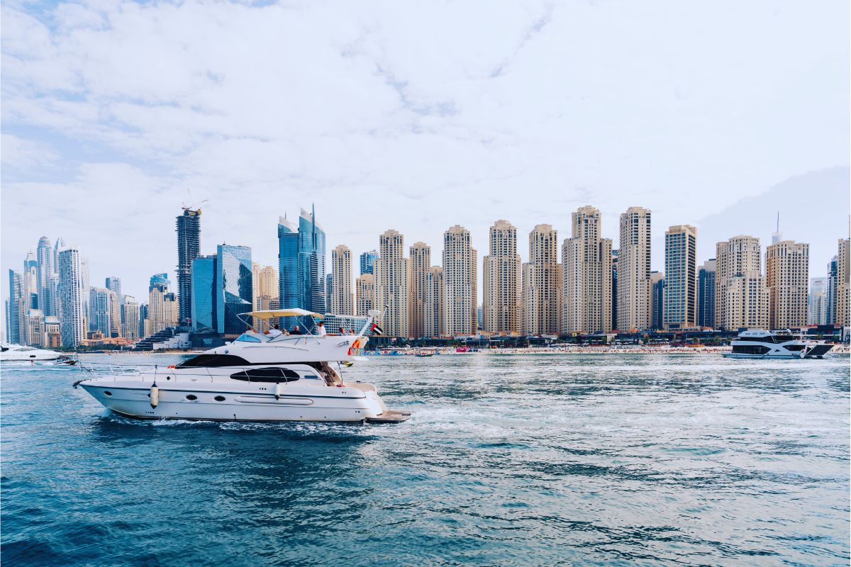 Plage de la marina de Dubai
