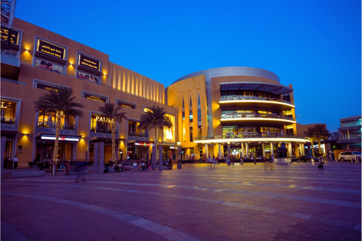 Le centre commercial de Dubaï